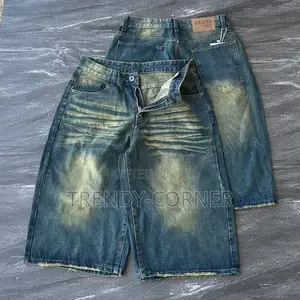 Denim Baggy Jorts / 3 Quarter Shorts