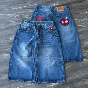 Denim Baggy Jorts / 3 Quarter Shorts