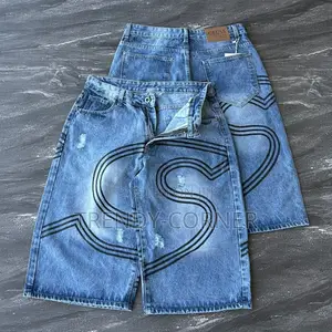 Denim Baggy Jorts / 3 Quarter Shorts
