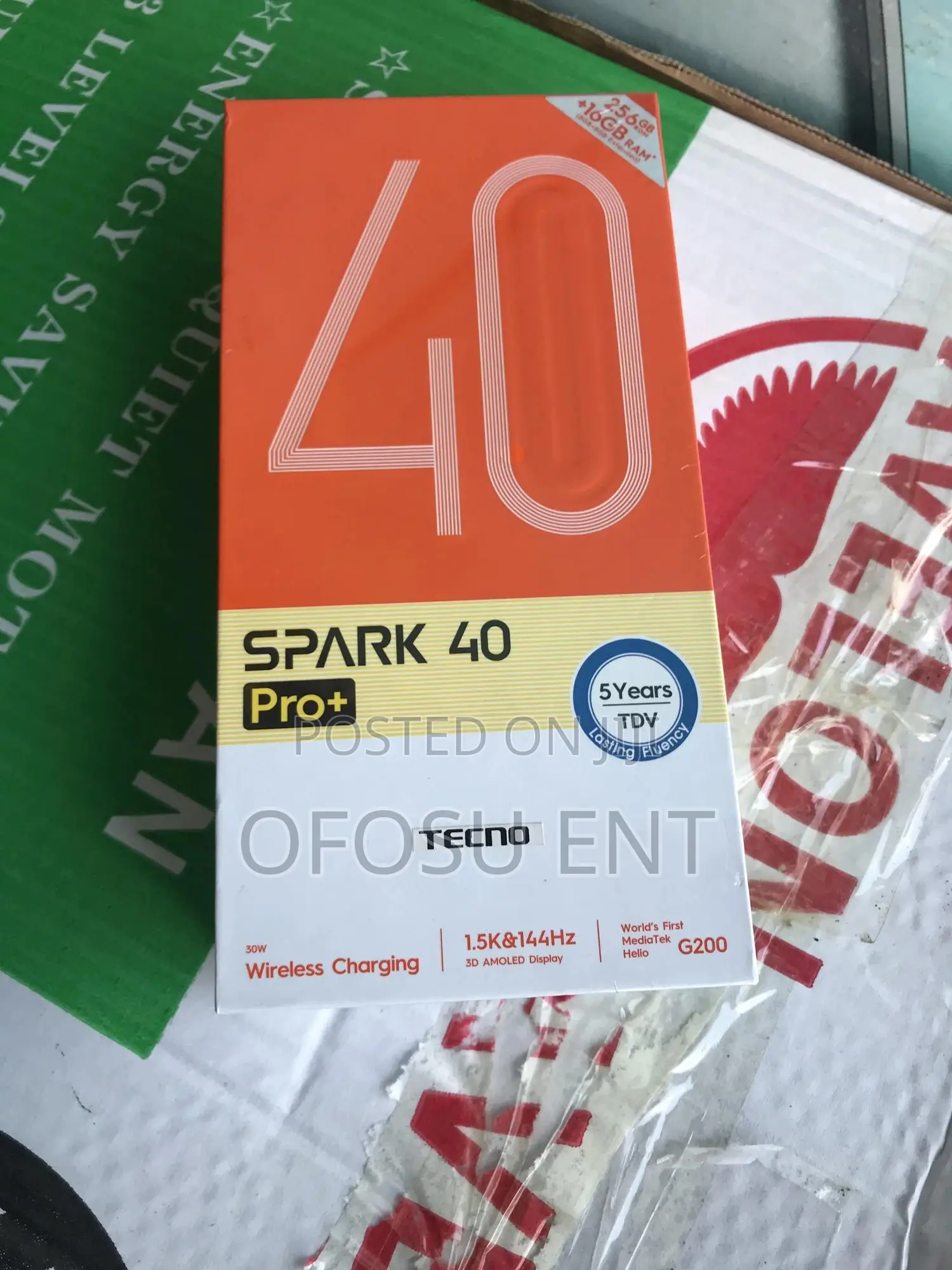 New Tecno Spark 40 Pro+ 256 GB Gray