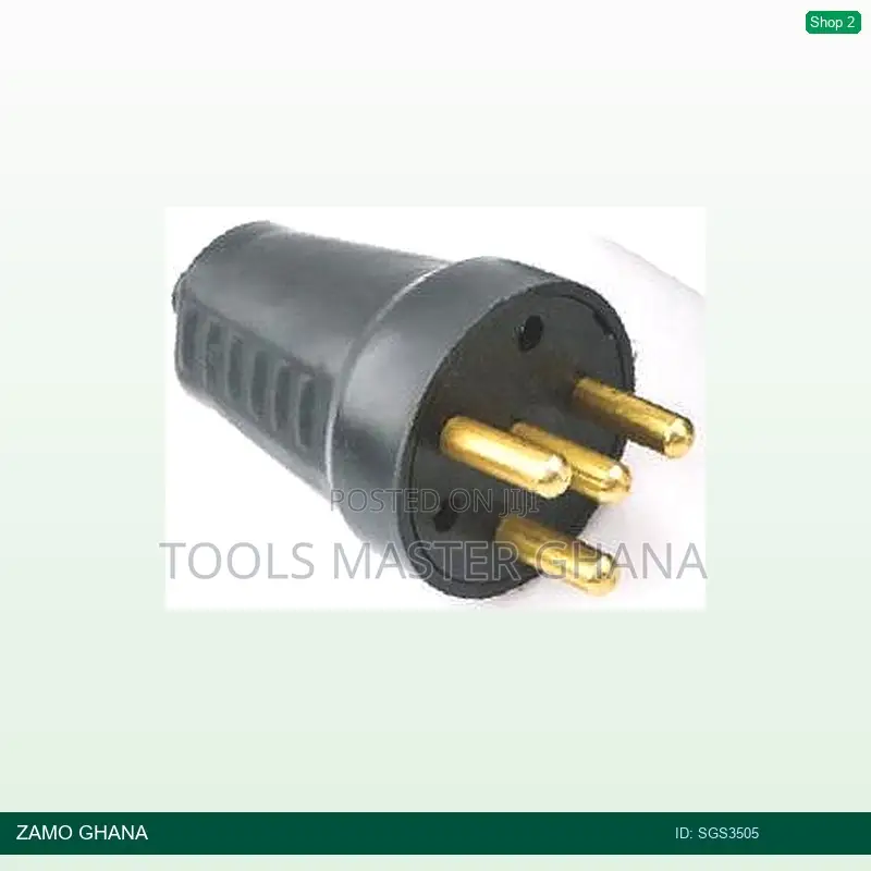 Rubber Three Phase Male Plug - Sgs3505