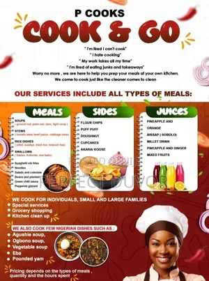 Cook And Go, We Come To Cook Right Under Your Roof.