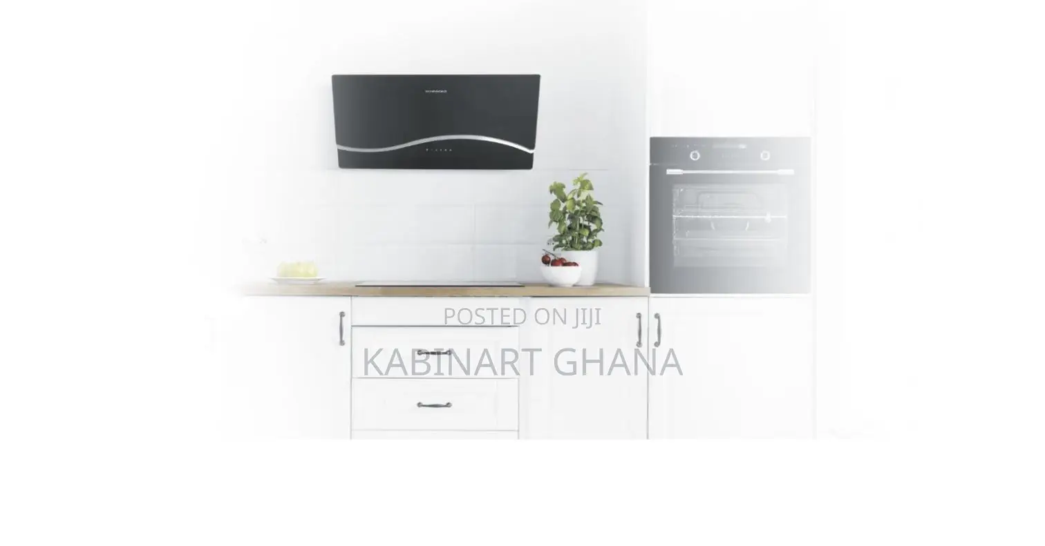 Hood Inclined 90cm Black Glass Schd2a90ebv