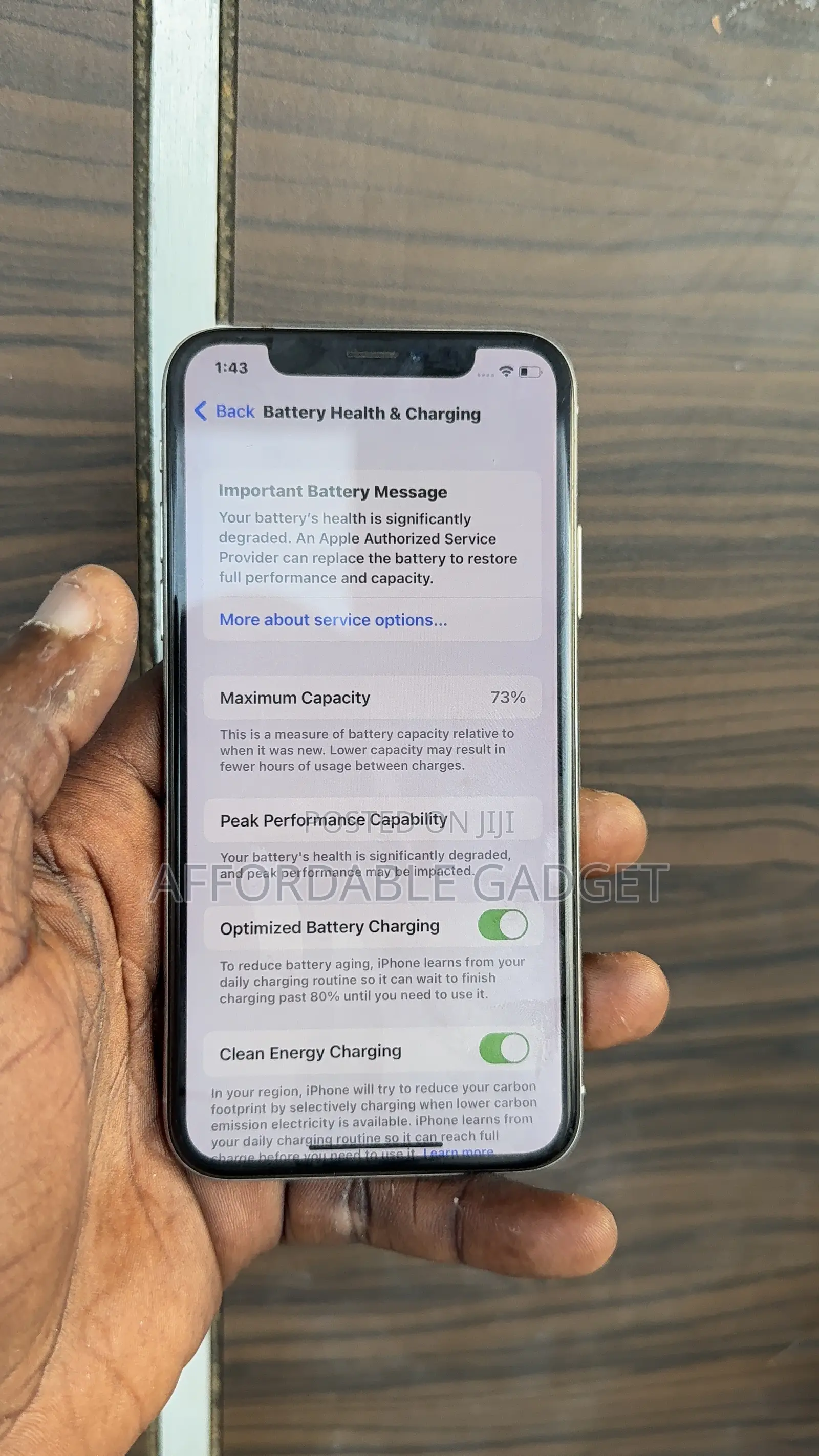 Apple iPhone X 64 GB Silver