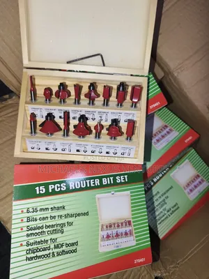 15pcs Router Bits Set