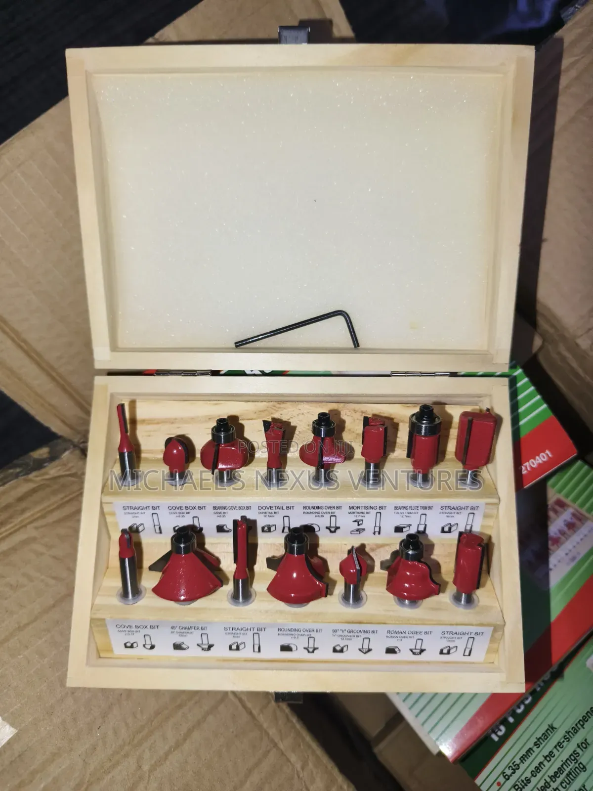 15pcs Router Bits Set