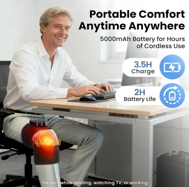 Cordless Knee Massager for Pain Relief
