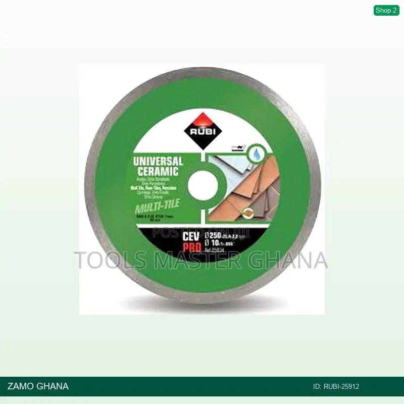 Cev 180 Pro > 7inch Ceramic Tiles Diamond Cutting Blade - Rubi-25912