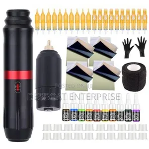 Professional Wireless Tattoo Rotary Machine Set