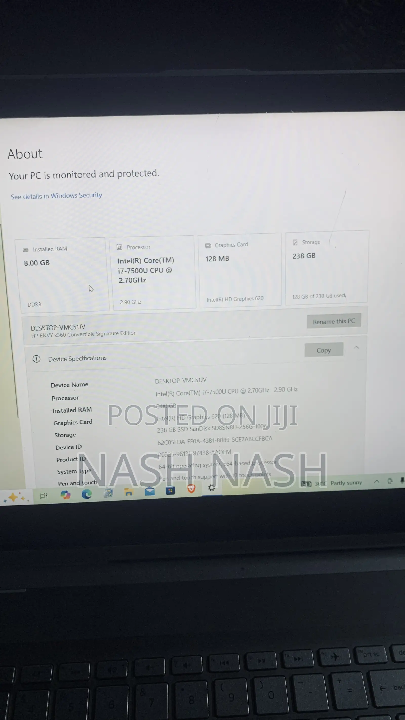 Laptop HP 255 G6 8GB Intel Core i7 HDD+SSD 256GB