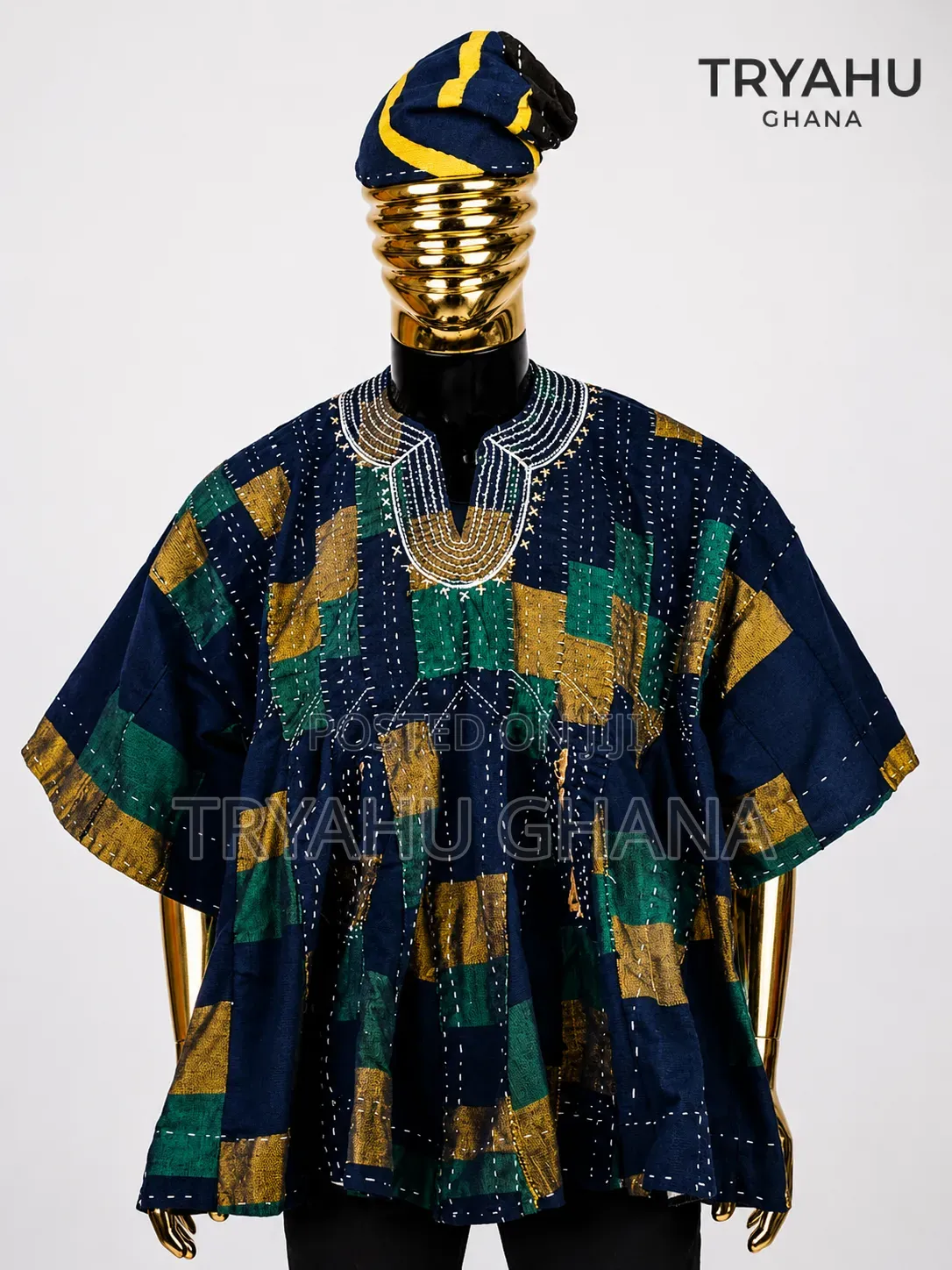 Authentic Ghanaian Batakari Smock for Men-Fast Delivery in Ghana