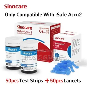 Sino Care 50pcs Glucose Test Strips With Lancets