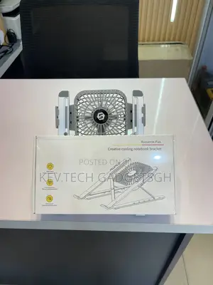 Laptop Stand With Cooling Radiator Fan