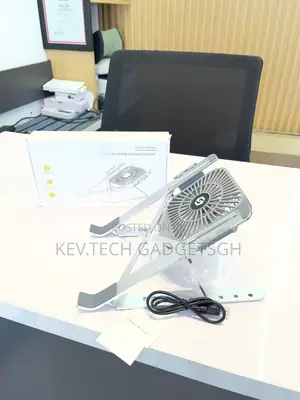 Laptop Stand With Cooling Radiator Fan