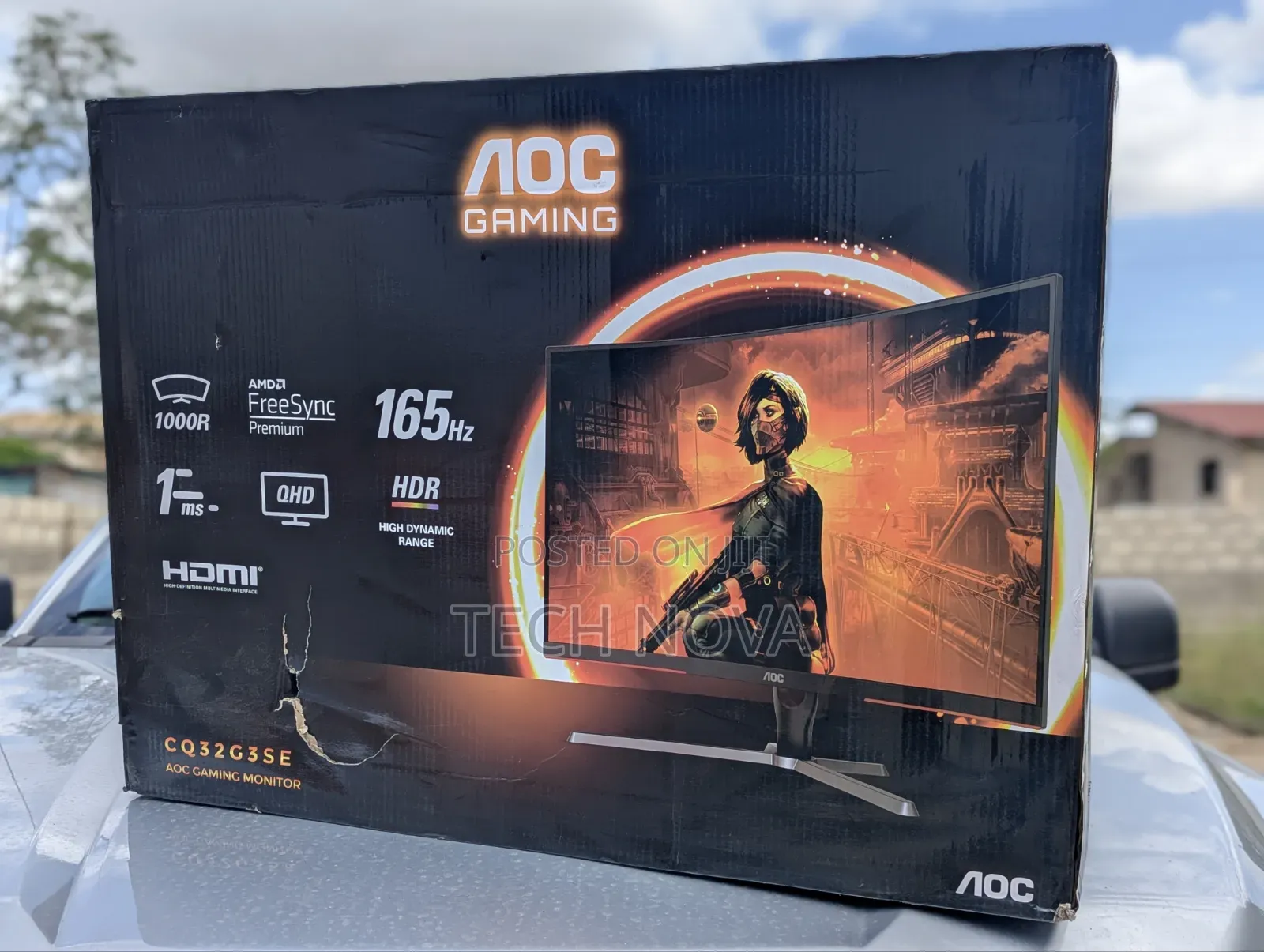 Aoc 32" Curved Gaming Monitor QHD 2560x1440, 1000r, 165hz 1ms, HDR