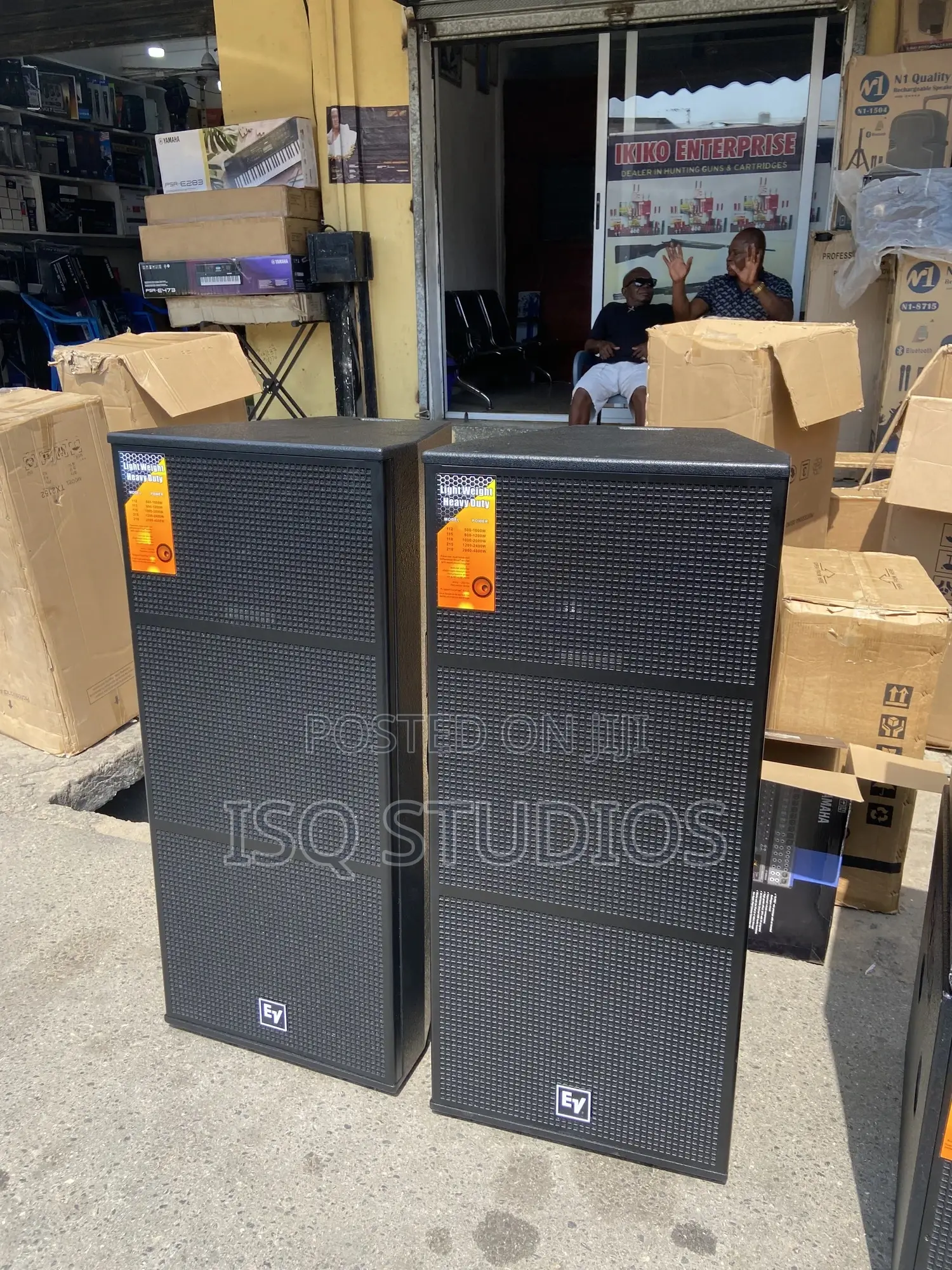Ev Full Range and Double Bass Speaker Set