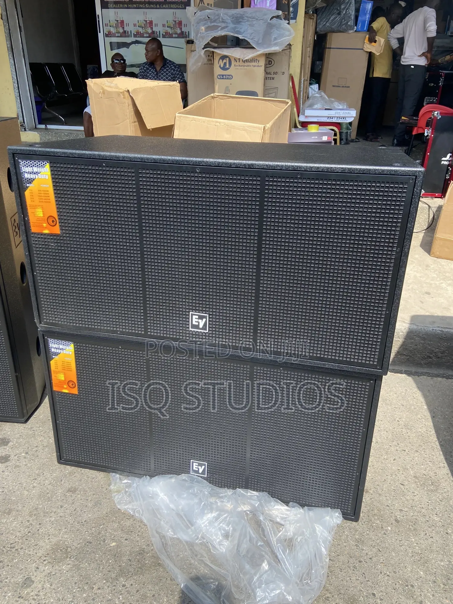 Ev Full Range and Double Bass Speaker Set