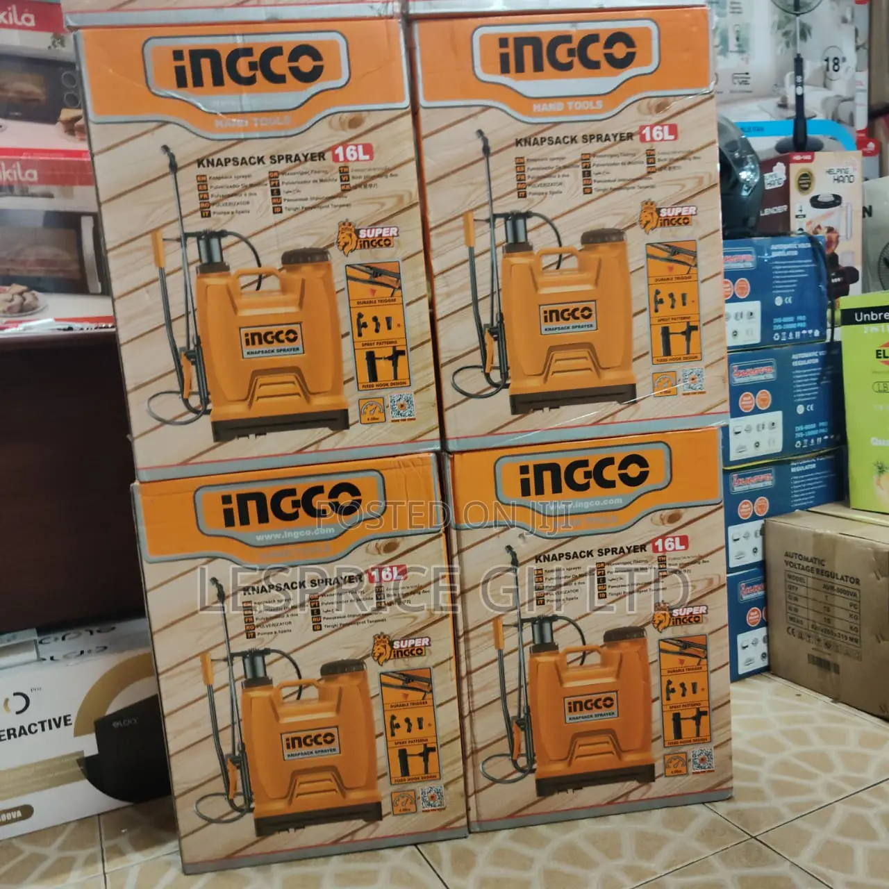 Excellently Designed 16l Knapsack Sprayer From Ingco