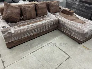 L Shape Sofa With Pillows