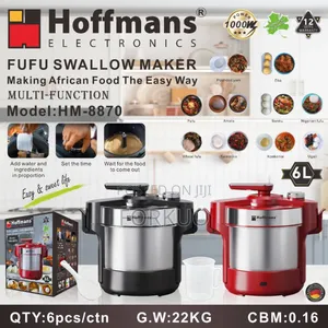 Hoffmans Hm-8870 Electric Fufu Machine – 6l- Swallow Maker