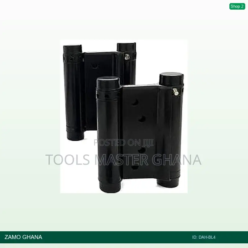 Double Action Spring Hinges N/T 4inch Black - Dah-Bl4