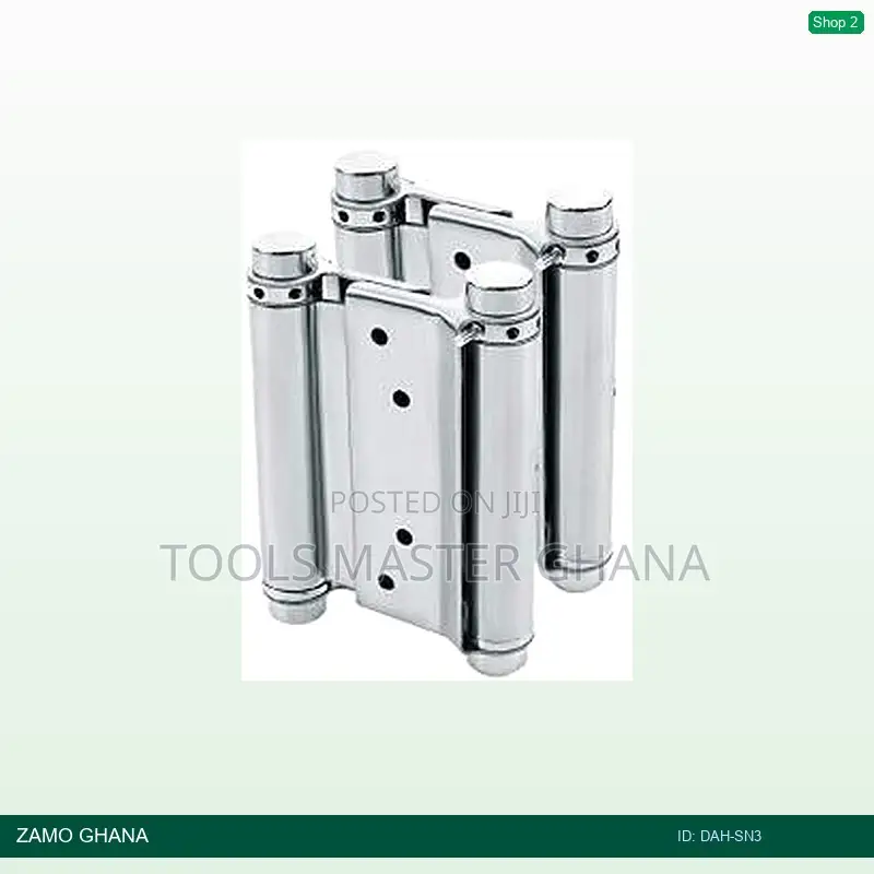 Double Action Spring Hinges 3 Inch Silver - Dah-Sn3