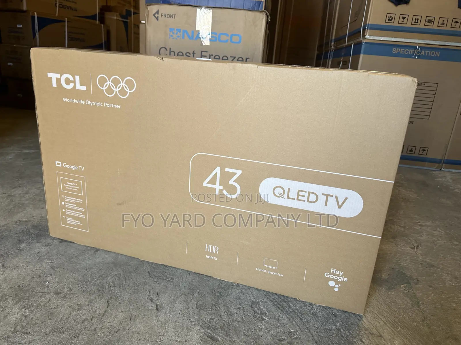 TCL 43” Smart Google, Andriod Full Hd Quantum Dot (Qled) Tv