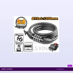 4 Digit Combination Bicycle Lock (With Lock - Dbk21012
