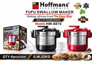 Hoffmans Hm-8870 Electric Fufu Machine – 6l- Swallow Maker