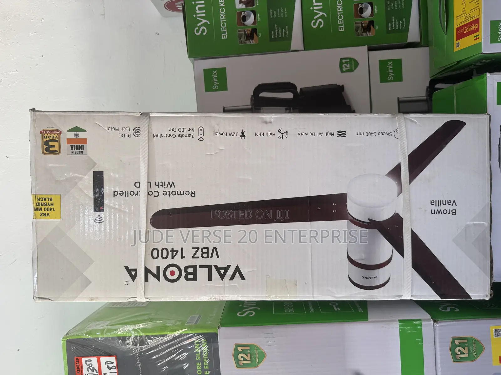 Valbona VBZ 1400mm Fan With Led Light and Remote Control
