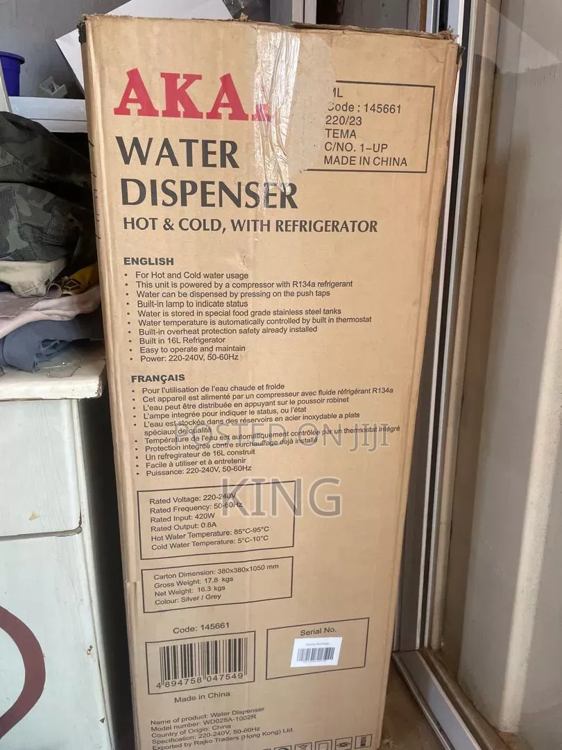 Akai Water Dispenser With Fridge