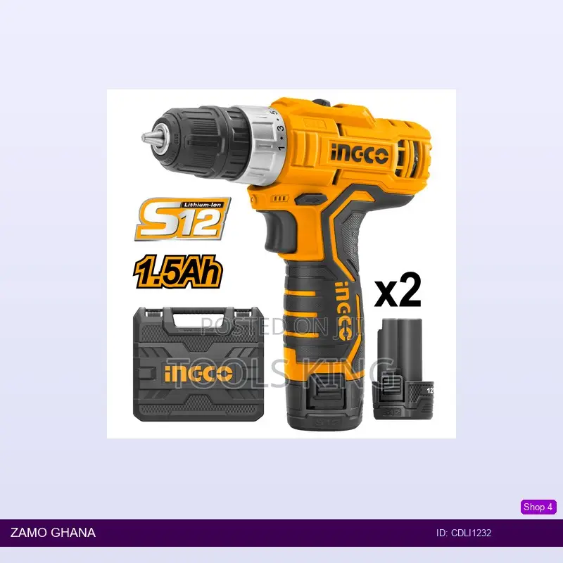 Li Cordless Drill 12v With - Cdli1232