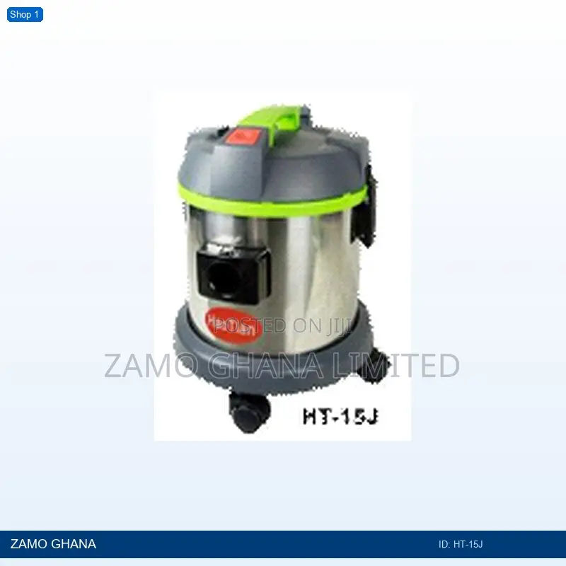 Silent Mode 15l Stainless Steel Wet Dry Vacuum Cleaner Ital - Ht-15j