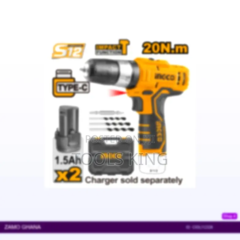 Lithiumion Impact Drill 12v With BMC - Cidli12328