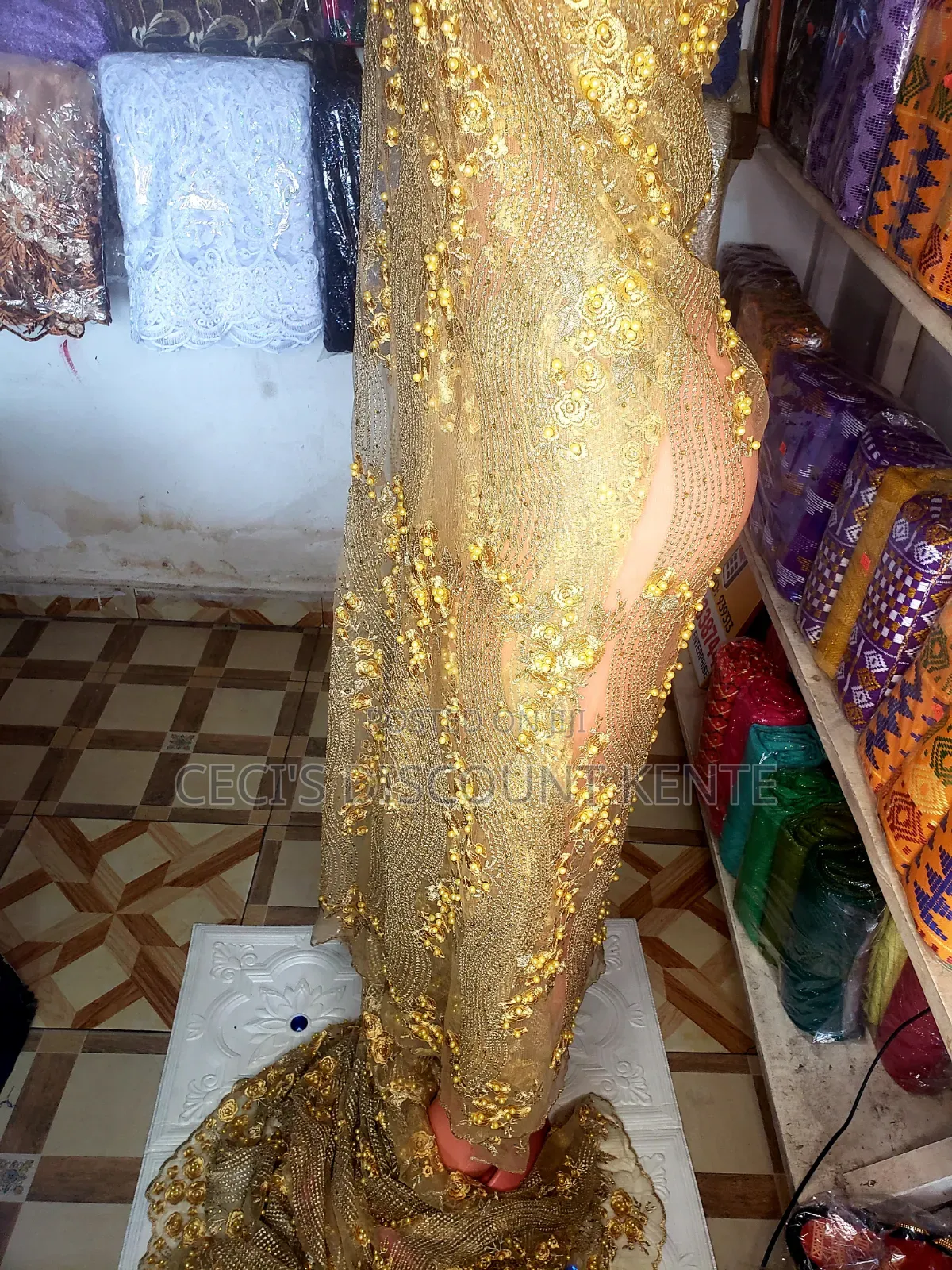 Premium Unique Sequinned Embroidery Lace Fabric