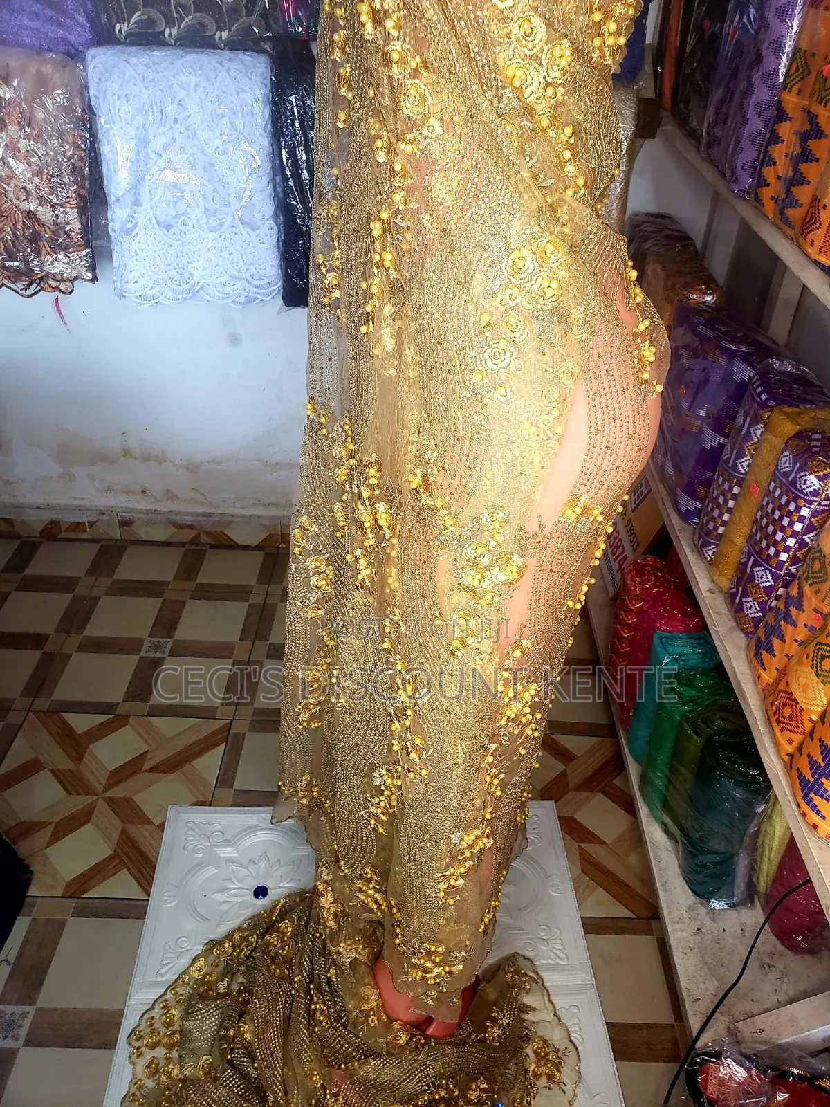 Premium Unique Sequinned Embroidery Lace Fabric