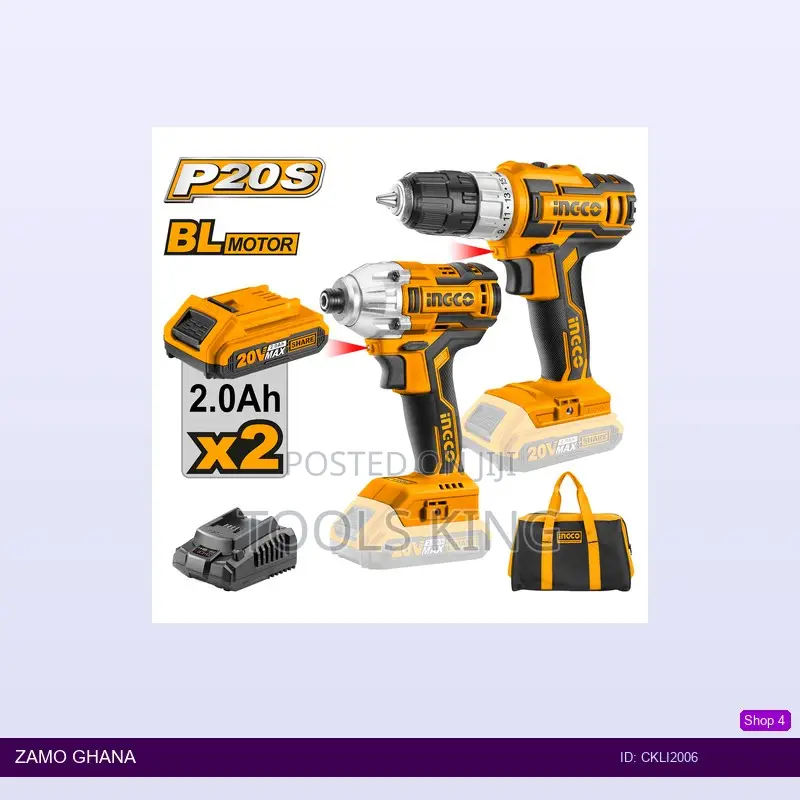Cordless Combo Kit Drill Impact - Ckli2006