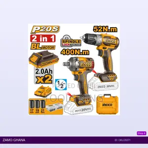 Cordless 2 PCS Combo Kit Drill Wrench - Ckli20271