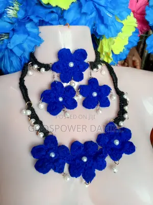 Custom Made Crochet Jewelry Set