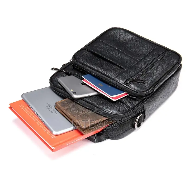 Genuine Leather Coffee Colour Hand And Crossbody Bag (Free Delivery)