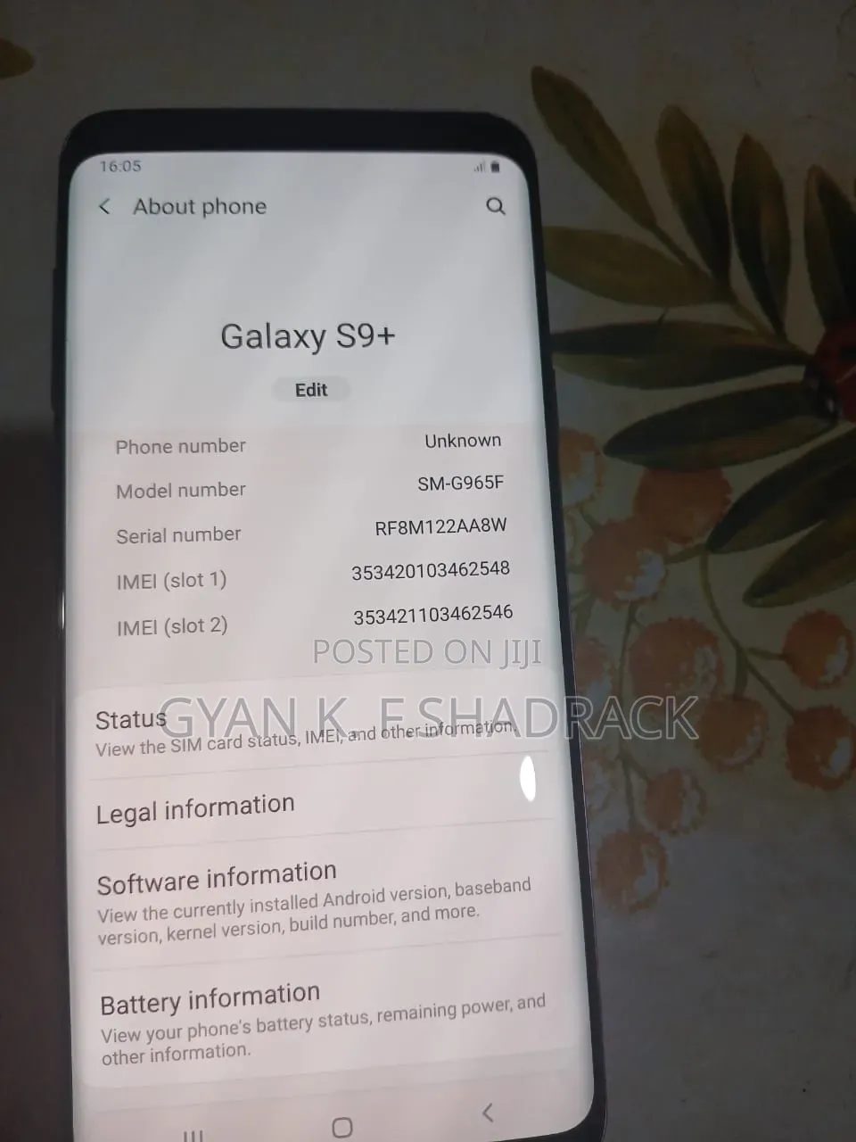 Samsung Galaxy S9 Plus 64 GB Pink