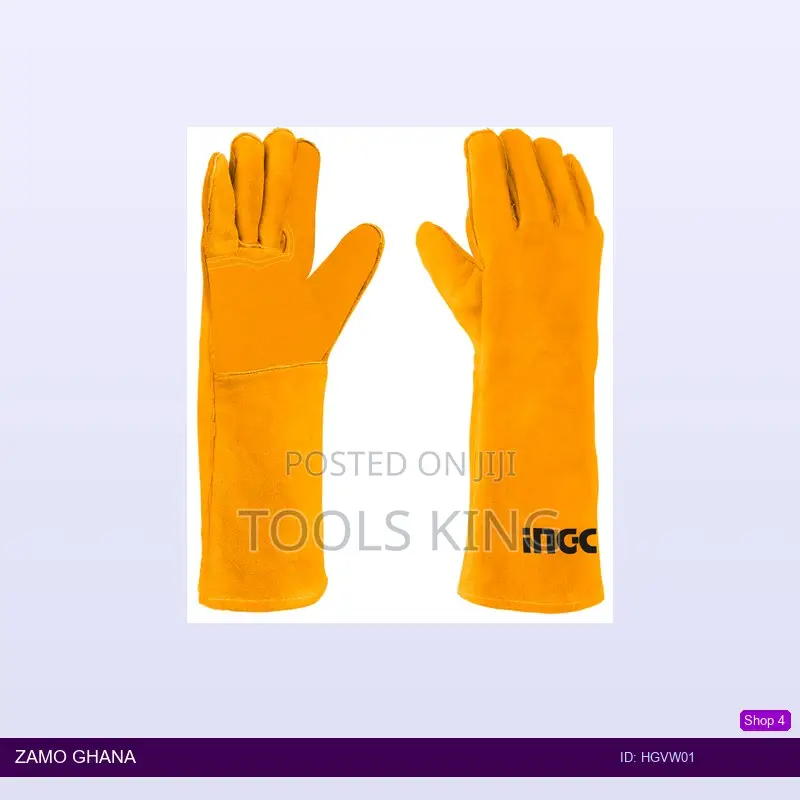 Welding Leather Gloves 14" - Hgvw01