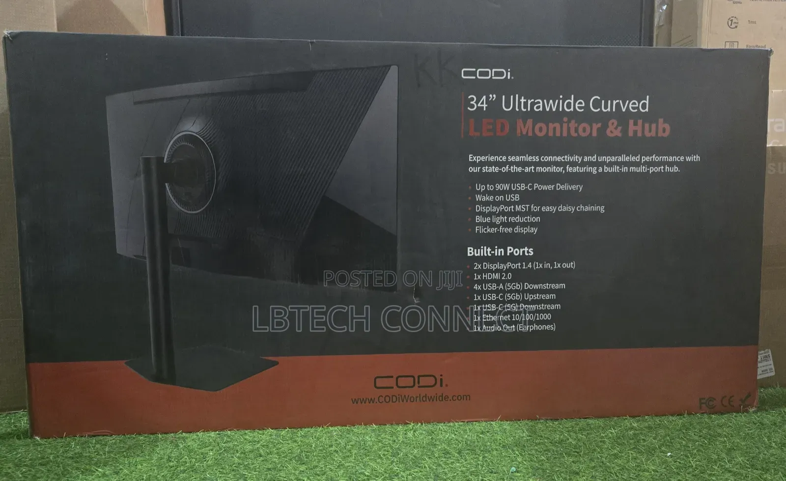 Codi 34" Ultrawide Curved 1500r WQHD 100hz Led Monitor