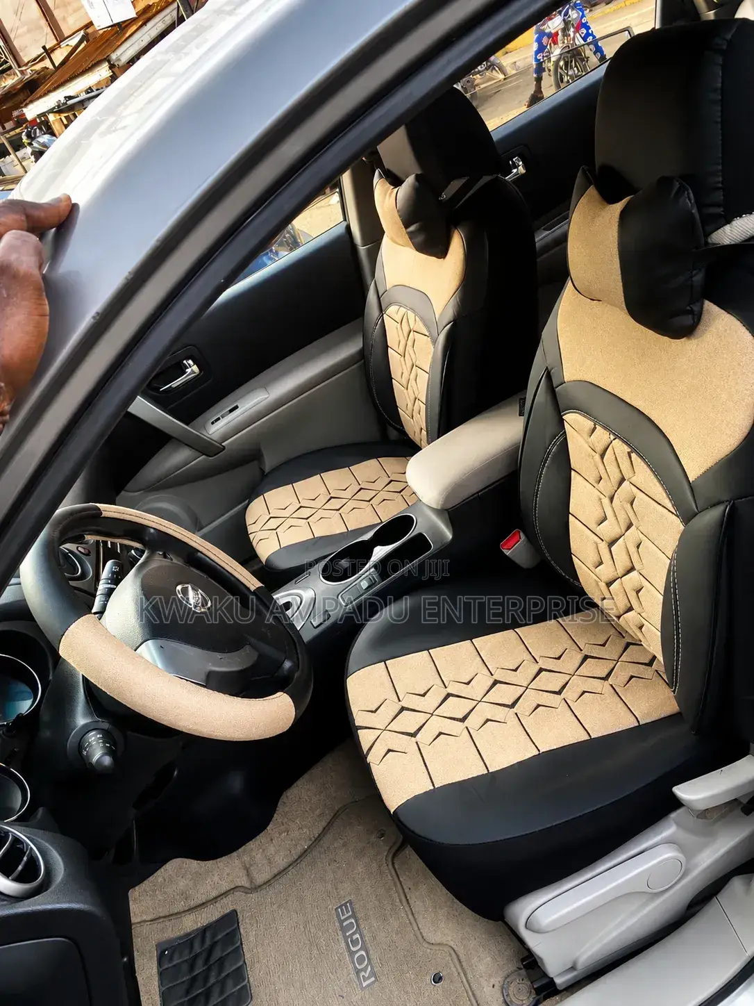 Fabric / Leather Seat Cover With Steering Coat