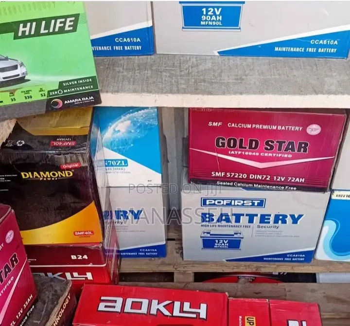 Brand New Car Batteries Of Different Types