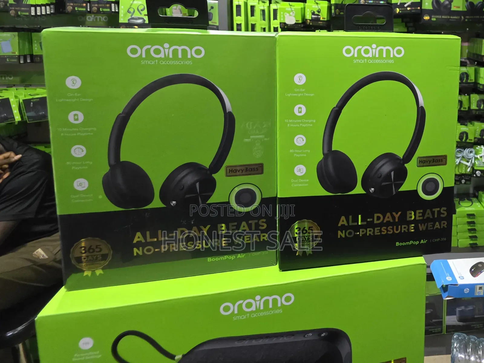 Oraimo Boompop Air Lightweight on-Ear Wireless Headphones