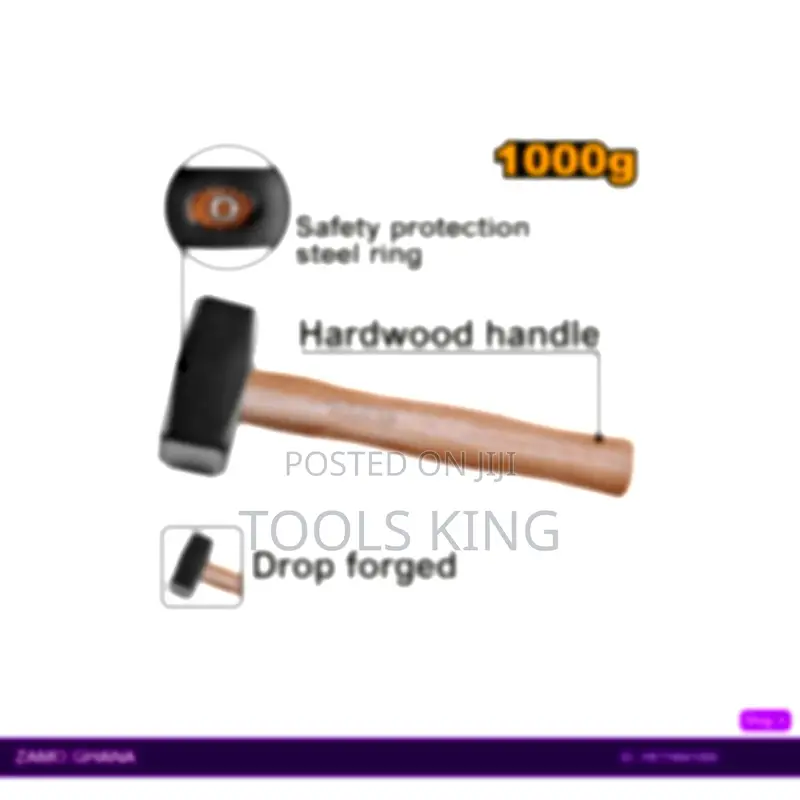 Stoning Hammer 1kg Wooden - Hsth041000