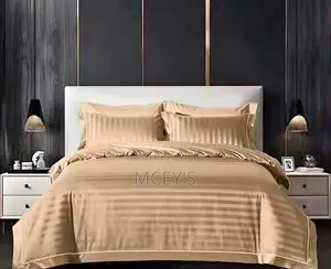 Plain Strips Bedsheets