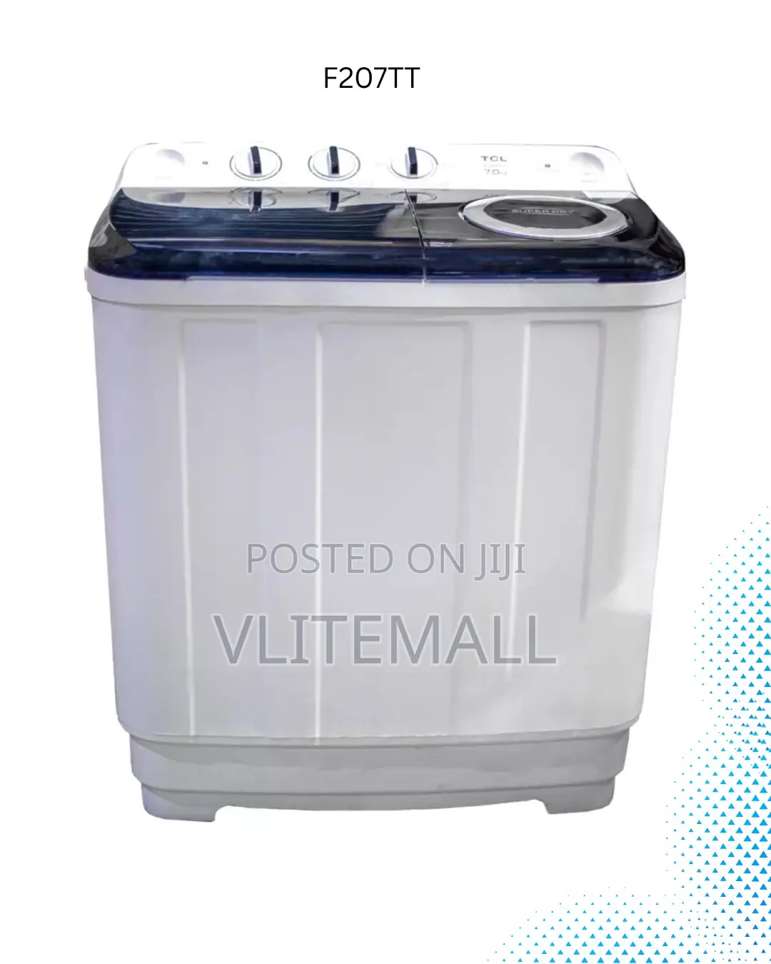TCL Twin Top Washing Machine 7kg F207tt
