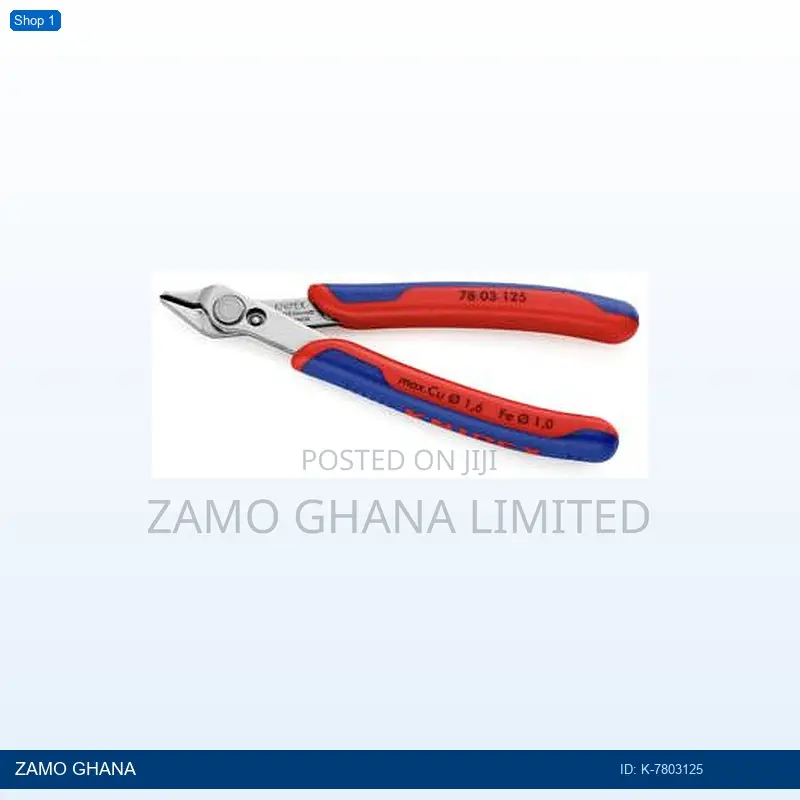 Electronic Super Knips Plier 125mm Small Head Red/Blue - K-